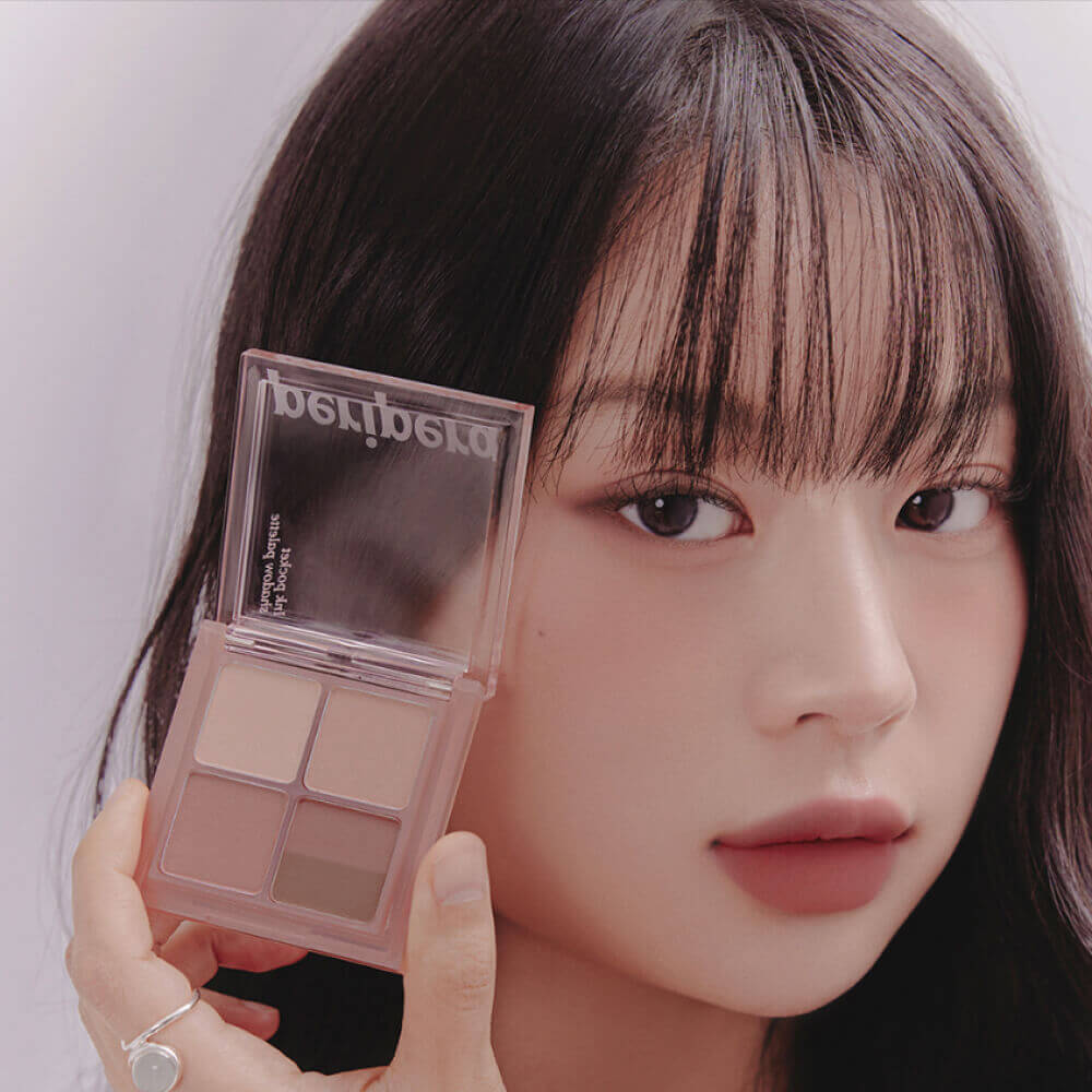 Компактная палетка для макияжа глаз Peripera Ink Pocket Shadow Palette