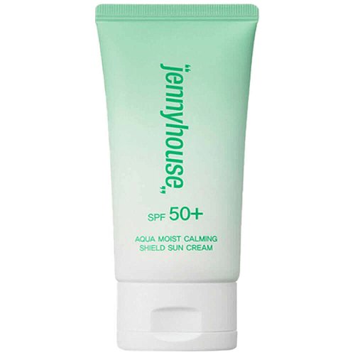 Увлажняющий крем для защиты от солнца JennyHouse Aqua Moist Calming Shield Sun Cream SPF50+ PA ++++