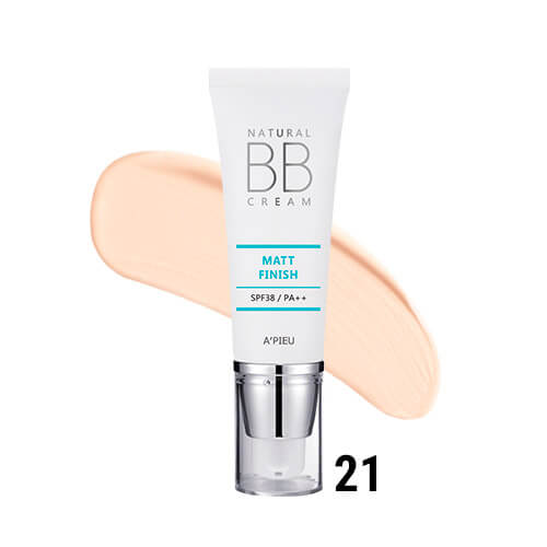 Матирующий для жирной кожи ББ-крем Apieu Natural Matt Finish BB Cream SPF38/PA+++ - 21. Светлый беж