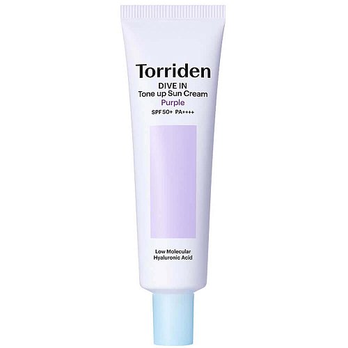 Тонирующий солнцезащитный крем Torriden Dive In Tone Up Sun Cream Purple SPF50+ PA++++