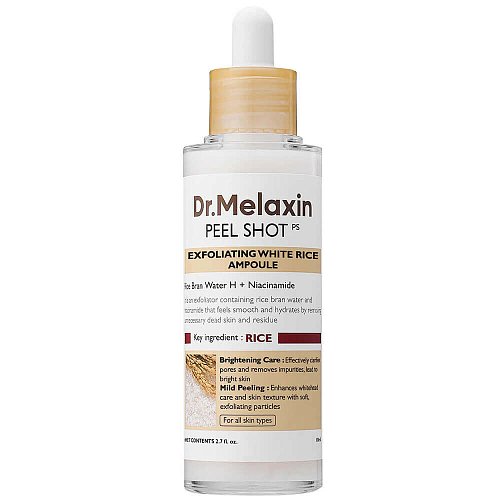 Осветляющая пилинг-сыворотка с экстрактом риса Dr.Melaxin Peel Shot Exfoliating White Rice Ampoule