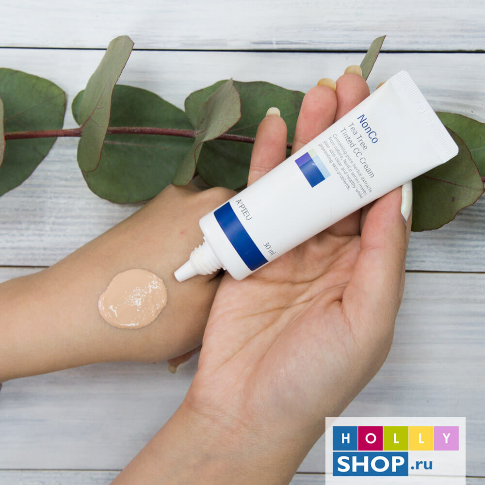 CC-крем с маслом чайного дерева для проблемной и жирной кожи Apieu Nonco Tea Tree Tinted CC Cream