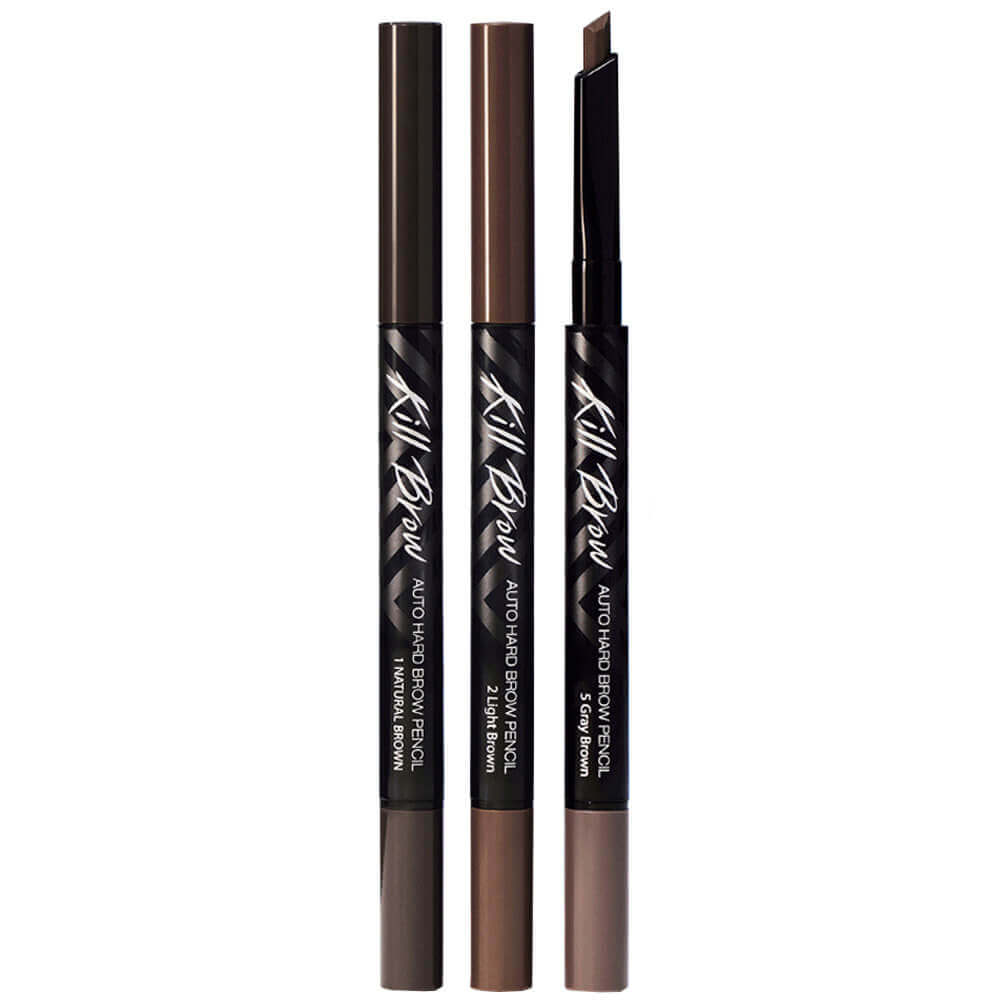 Автоматический карандаш для бровей с щёточкой CLIO Kill Brow Auto Hard Brow Pencil