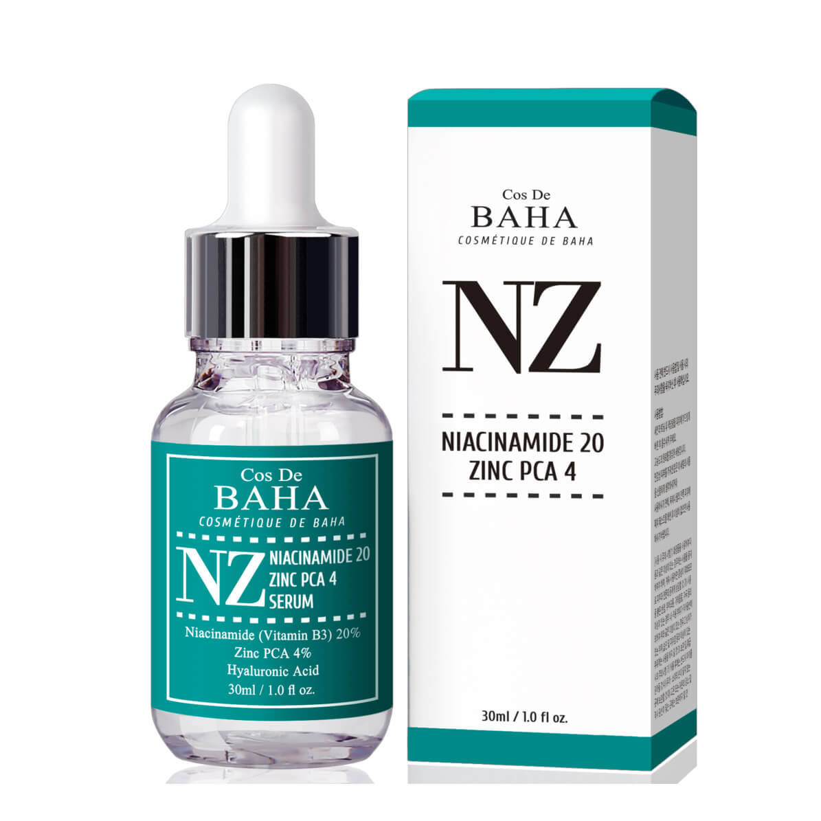 Укрепляющая сыворотка для сужения пор Cos De BAHA Niacinamide 20% Zinc 4% Pore Reducer 