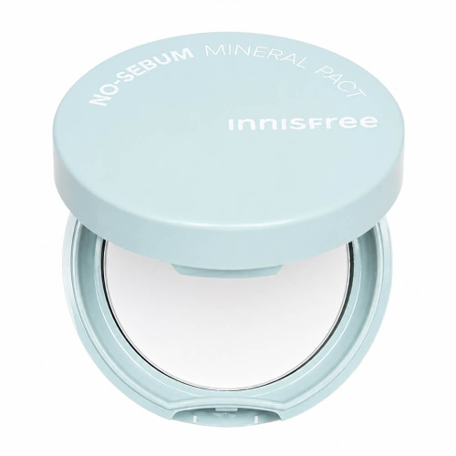 Бесцветная минеральная матирующая компактная пудра Innisfree No-Sebum Mineral Pact