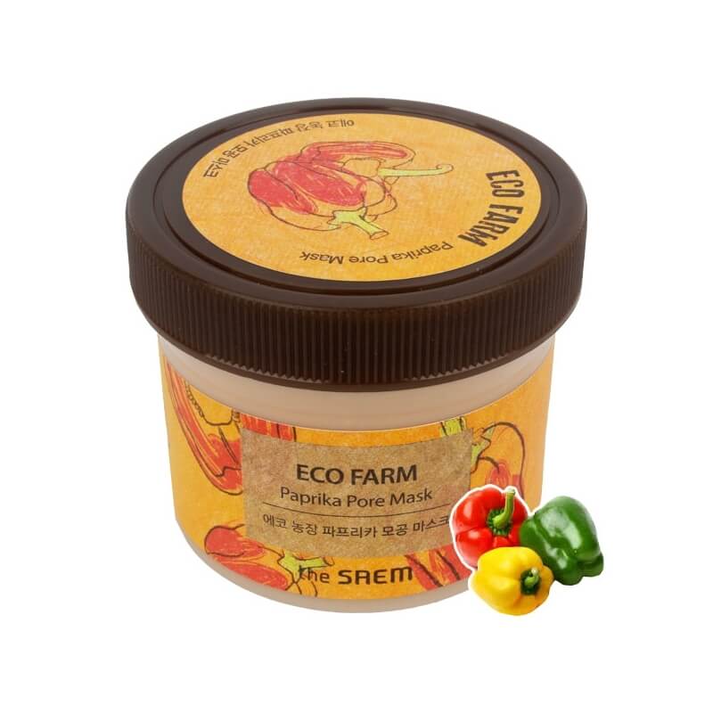 Маска с экстрактом паприки для очищения и сужения пор The Saem Eco Farm Paprika Pore Mask