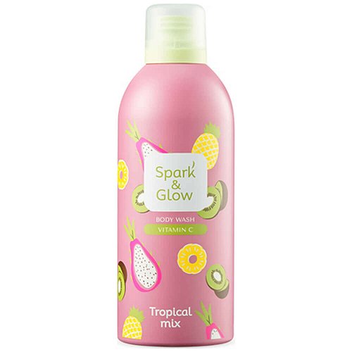 Гель-мусс для душа c ароматом тропических фруктов Spark&Glow Tropical Mix Body Wash