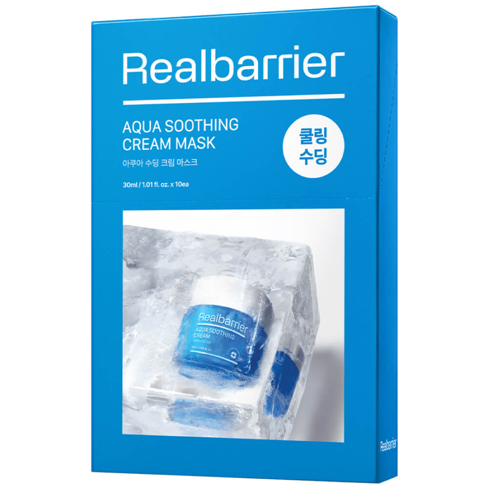 КОРОБКА Охлаждающая маска с успокаивающим действием Real Barrier Aqua Soothing Cream Mask