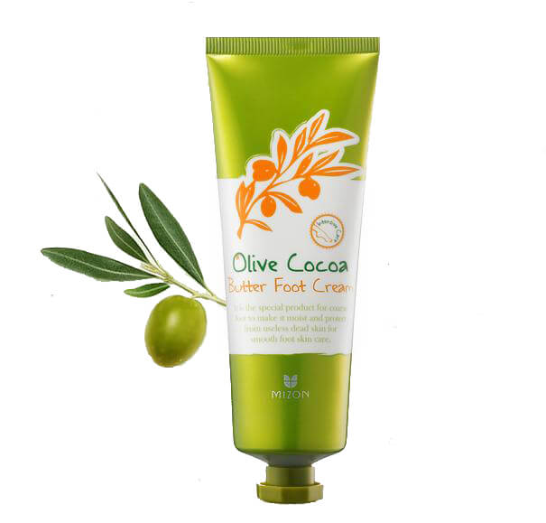 Оливковый крем для ног Mizon Olive Cocoa Butter Foot Cream