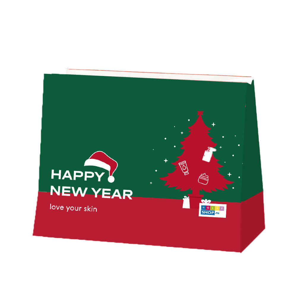 

Пакет подарочный большой «Новый год 2022» зеленый