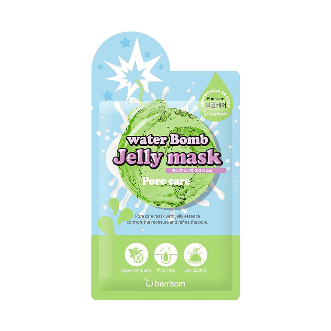 Тканевые маски-желе для лица Berrisom water Bomb Jelly mask - Pore Care