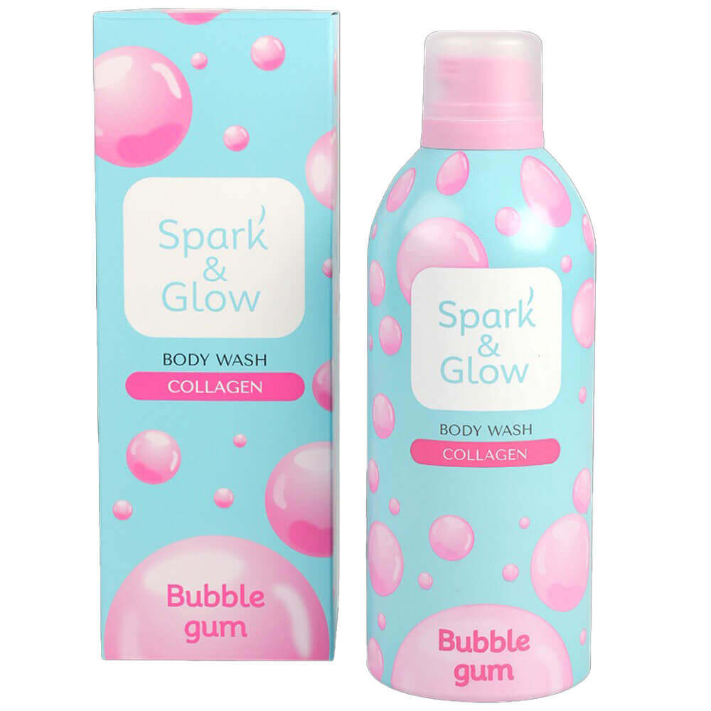 Гель-мусс для душа с ароматом жвачки Spark&Glow Bubble Gum Body Wash