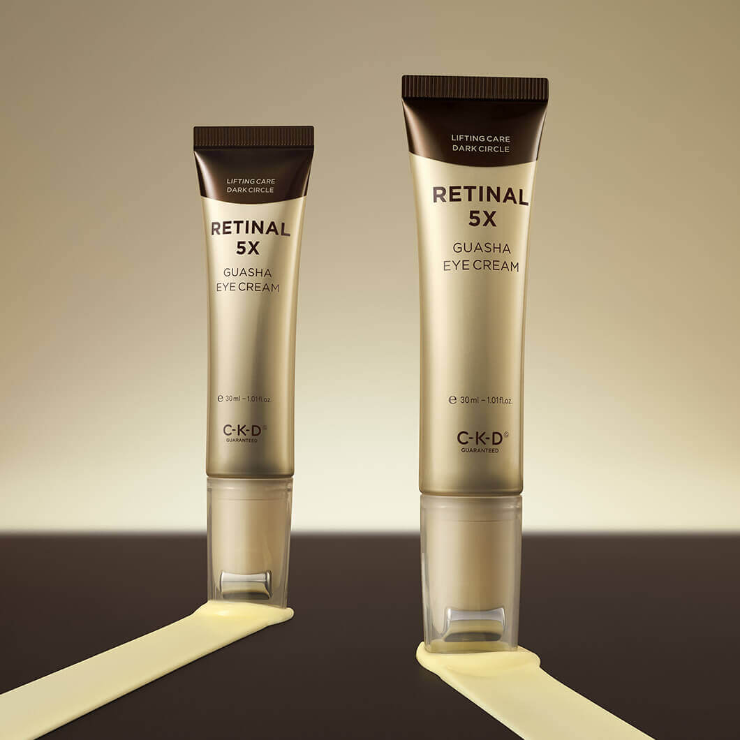 Омолаживающий крем для век с роликовым массажёром CKD Retinal 5X Guasha Eye Cream