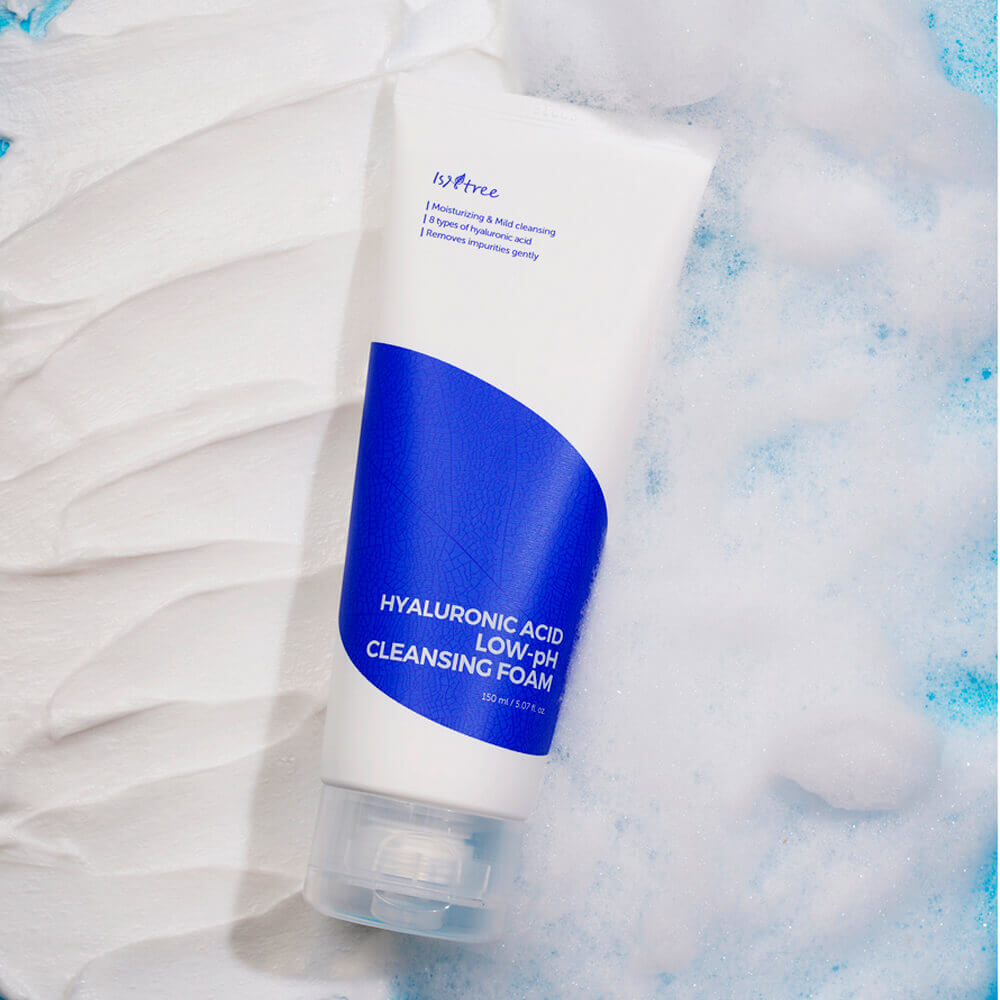 Слабокислотная увлажняющая пенка для умывания IsNtree Hyaluronic Acid Low-pH Cleansing Foam