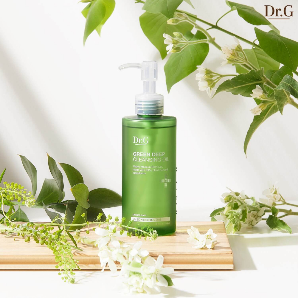 Гидрофильное масло против черных точек для чувствительной кожи Dr.G Green Deep Cleansing Oil