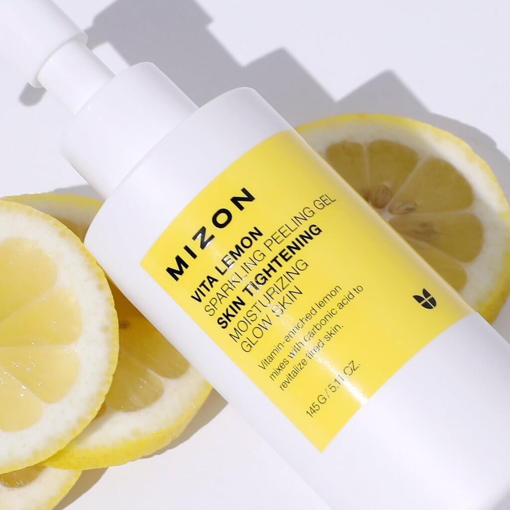 Очищающий пилинг-гель с лимоном Mizon Vita Lemon Sparkling Peeling Gel