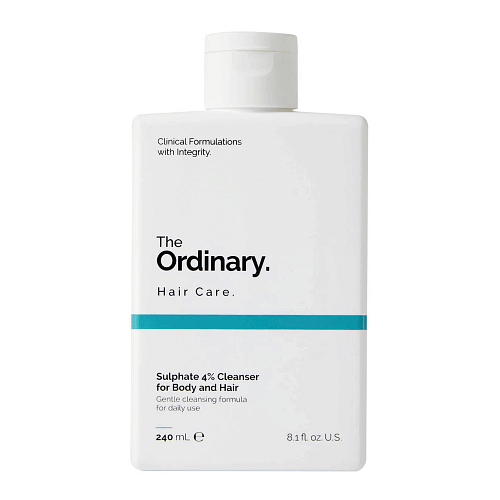 Мягкое универсальное очищающее средство для волос и тела The Ordinary Sulphate 4% Cleanser For Body and Hair