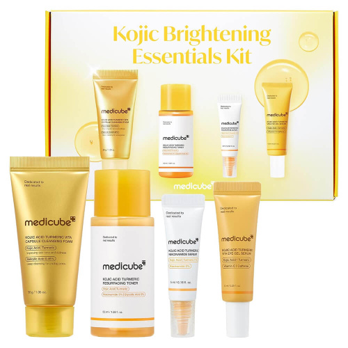 Набор миниатюр осветляющих средств для лица medicube Kojic Brightening Essentials Kit