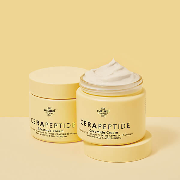 Омолаживающий крем с пептидами и церамидами So Natural Cera Peptide Cream