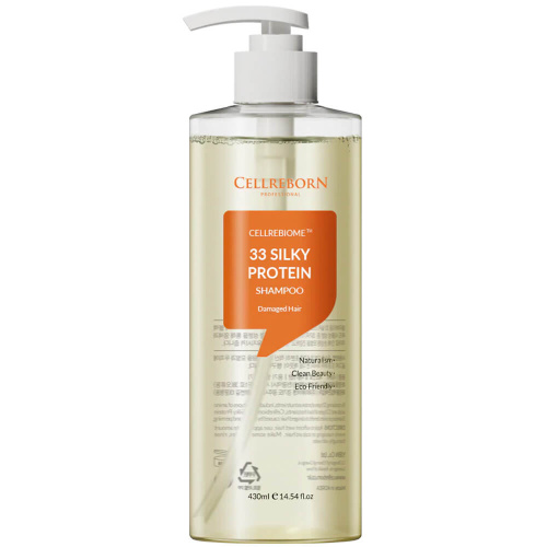 Протеиновый шампунь для повреждённых волос Cellreborn Cellrebiome 33 Silky Protein Shampoo