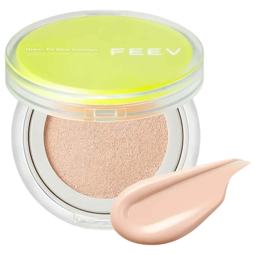 

Стойкий кушон с сияющим финишем FEEV Hyper-Fit Bare Cushion SPF40 PA++ 02 Peach Dew