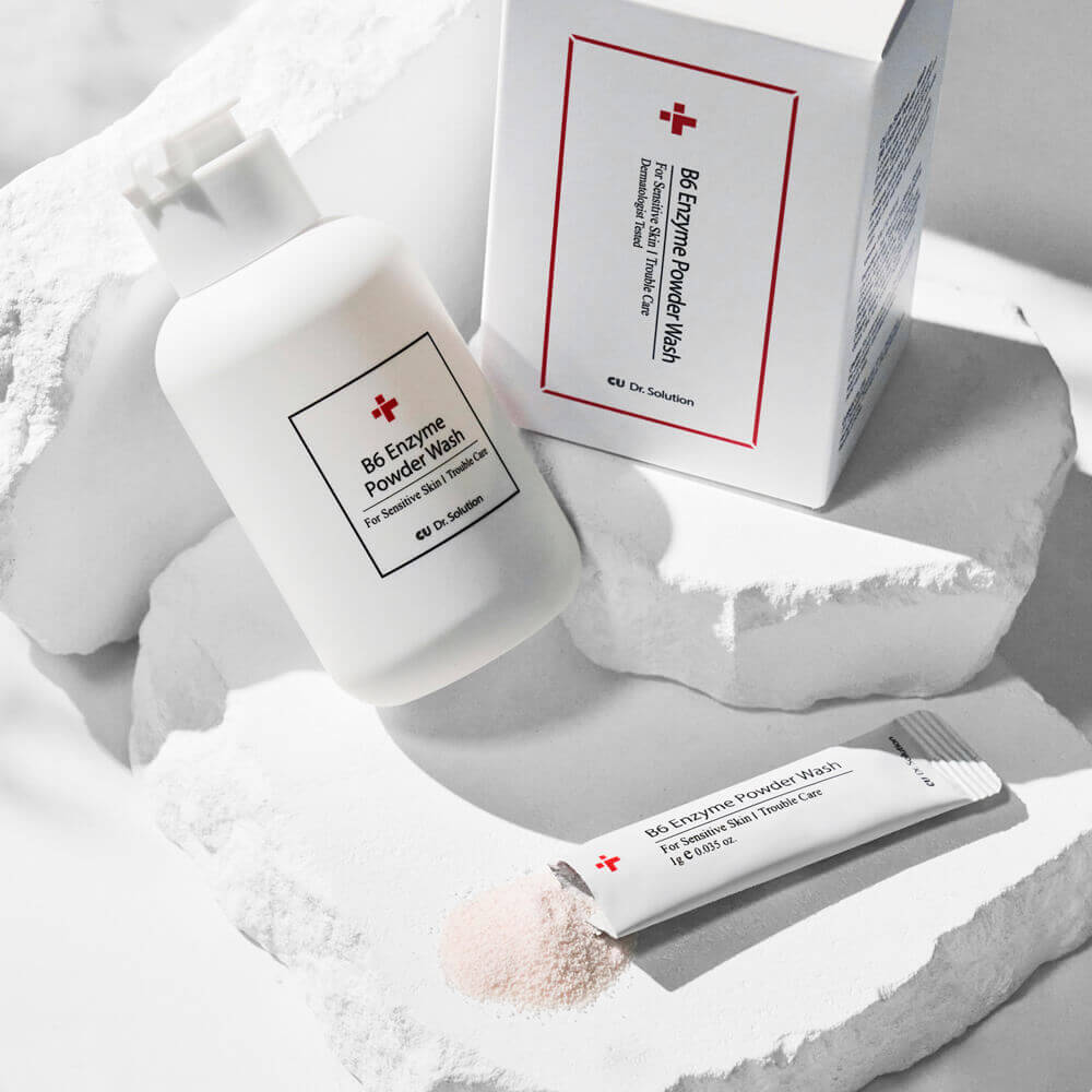 Энзимная пудра для проблемной кожи CUSKIN Dr.Solution B6 Enzyme Powder Wash