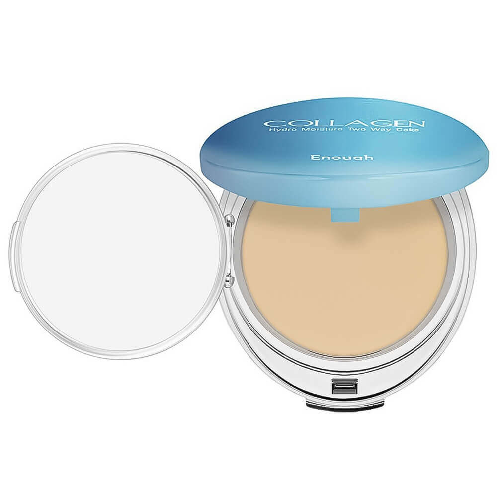 Увлажняющая коллагеновая пудра со сменным блоком Enough Collagen Hydro Moisture Two Way Cake SPF25 PA++