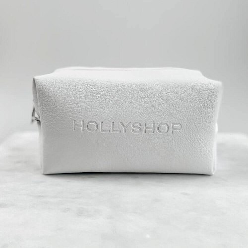 Белая косметичка из экокожи «hollyshop»