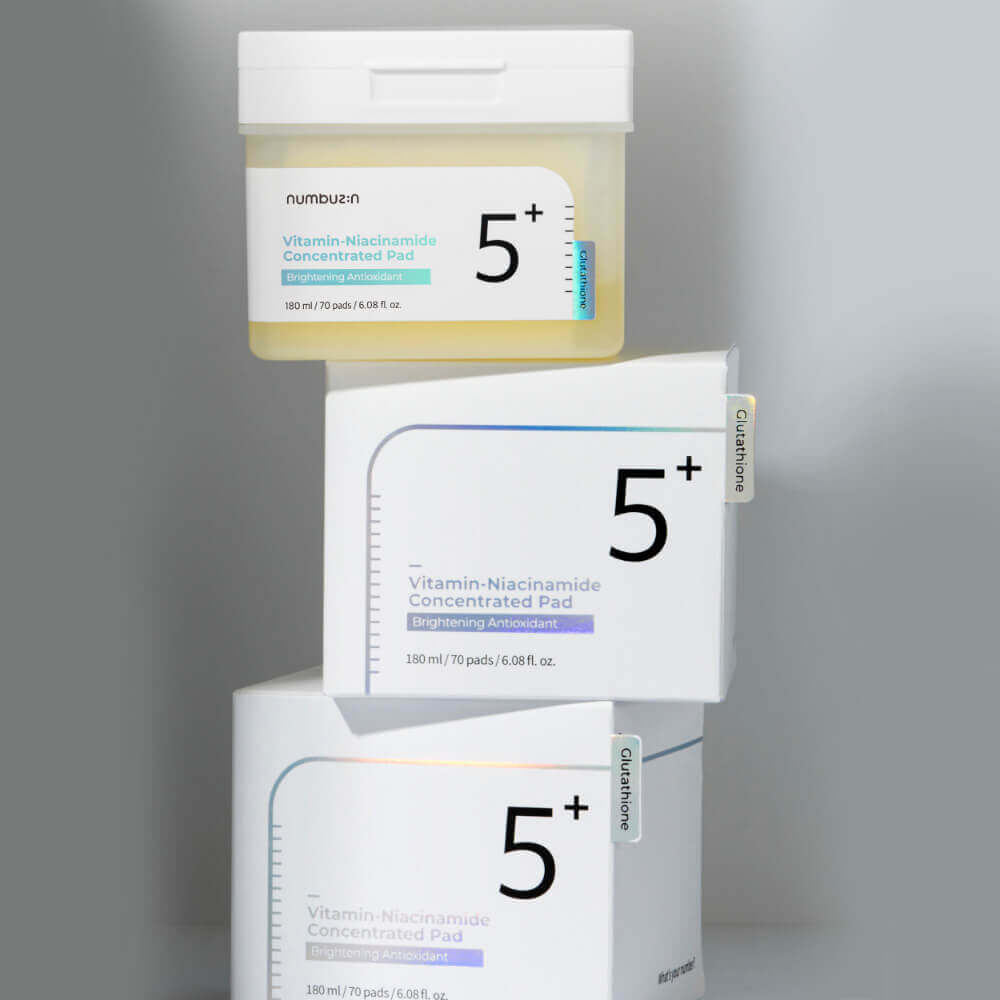 Осветляющие витаминные пэды с ниацинамидом numbuzin No.5 Vitamin-Niacinamide Concentrated Pad