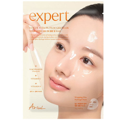 Гидрогелевая маска с ниацинамидом и витамином С Ariul Expert Niacin Vita 5% Film Gel Mask