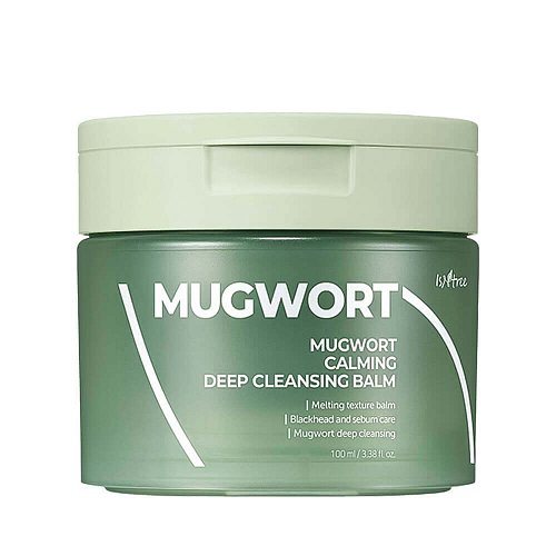 Успокаивающий гидрофильный бальзам с полынью IsNtree Mugwort Calming Deep Cleansing Balm