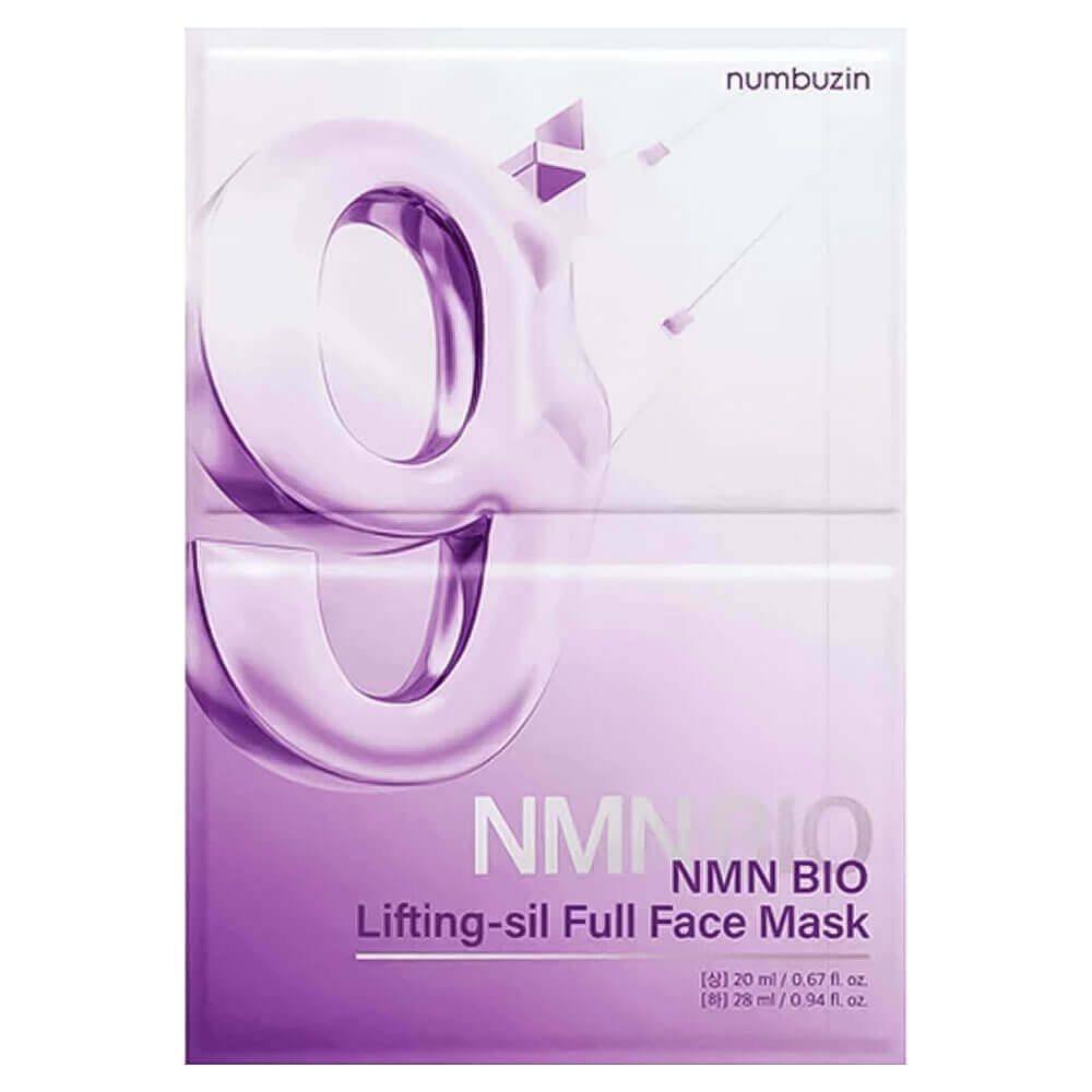 Тканевая 3D-маска для подтяжки лица numbuzin No.9 NAD Bio Lifting Full Cover Facial Mask