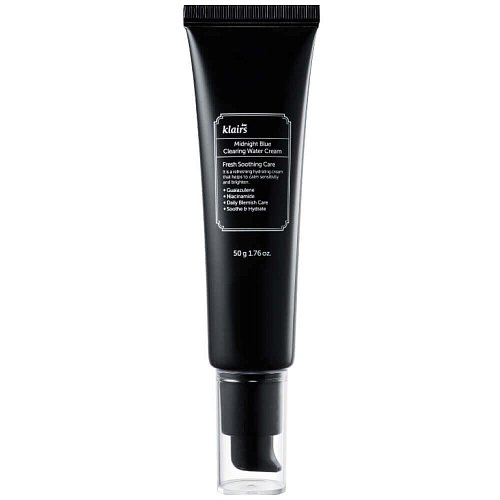 Лёгкий успокаивающий крем для лица с гвайазуленом Dear, Klairs Midnight Blue Сlearing Water Cream
