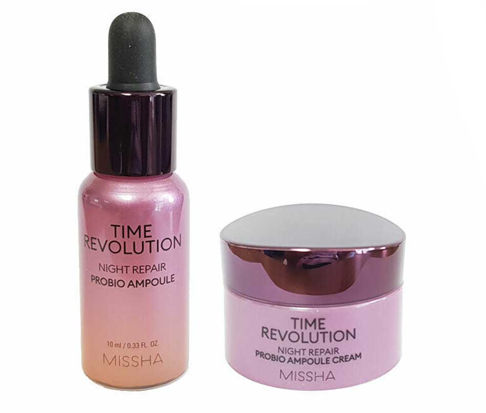 Набор миниатюр с пробиотиками Missha Time Revolution Night Repair Probio Miniature Kit