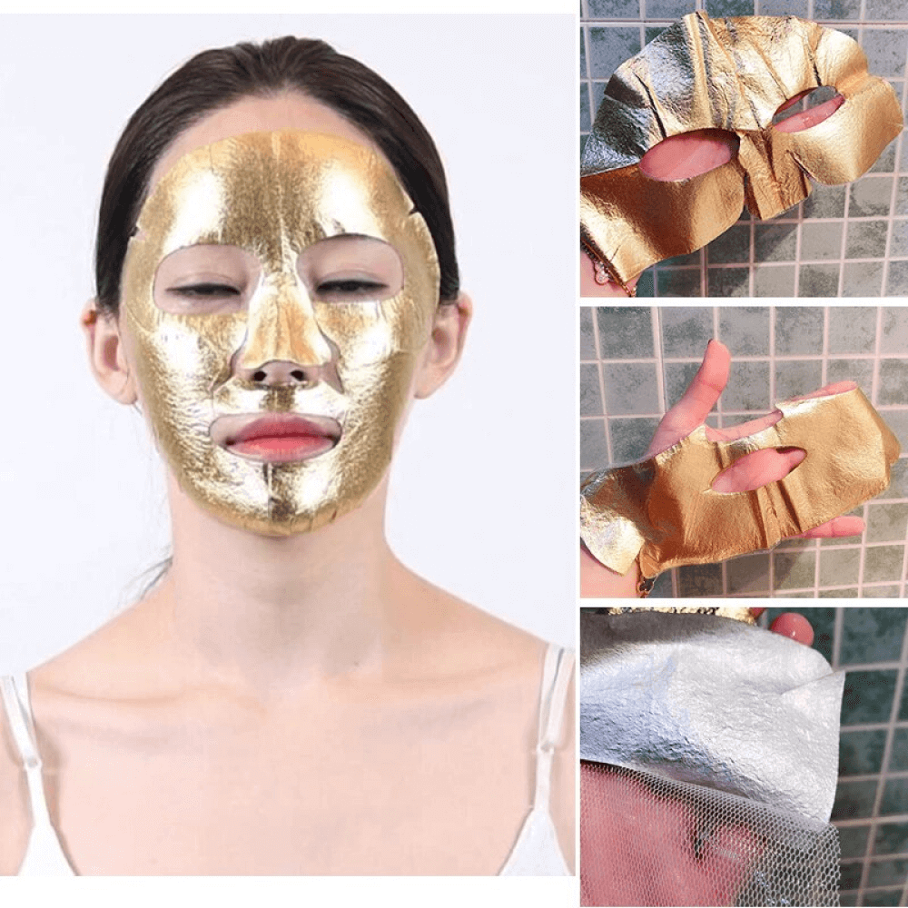 Трёхслойная фольгированная маска AHC Premium Hydra Gold Foil Mask
