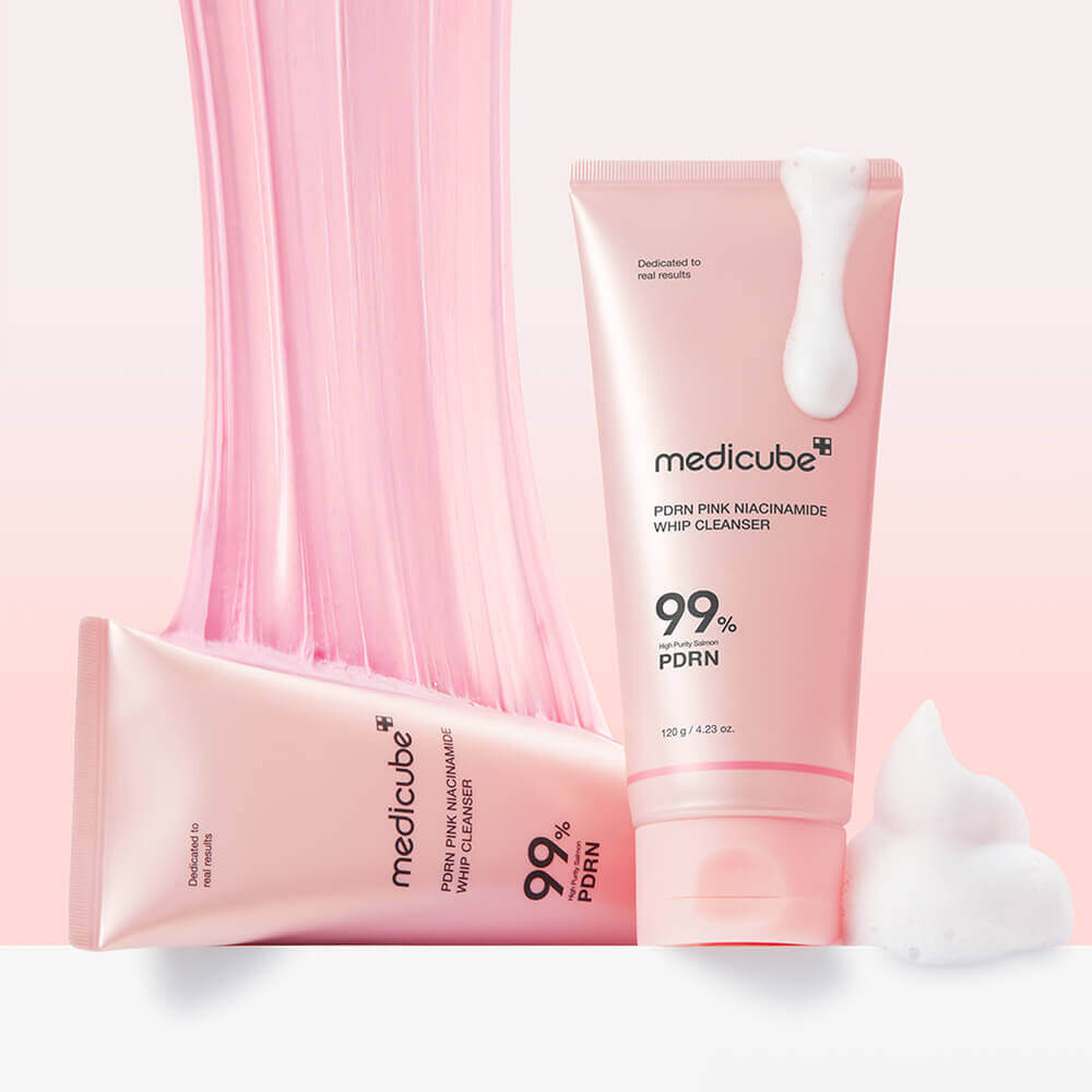 Пенка для умывания с ПДРН medicube PDRN Pink Niacinamide Whip Cleanser