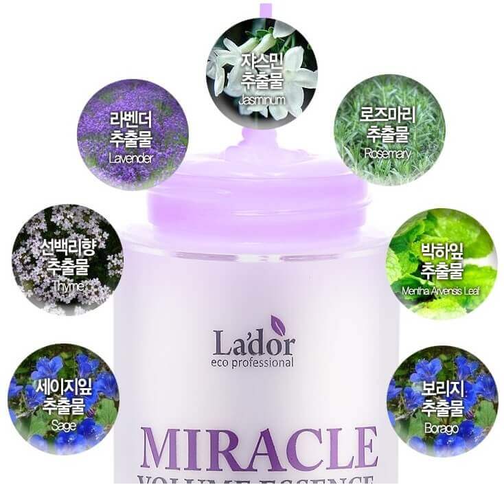 Увлажняющая эссенция для фиксации и объема волос Lador Miracle Volume Essence