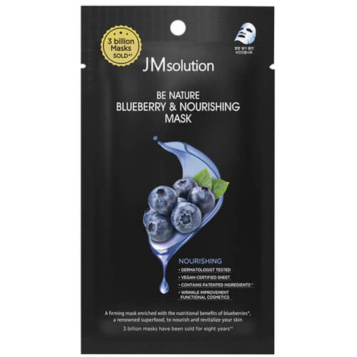 Тканевая маска с экстрактом голубики JMsolution Be Nature Blueberry & Nourishing Mask