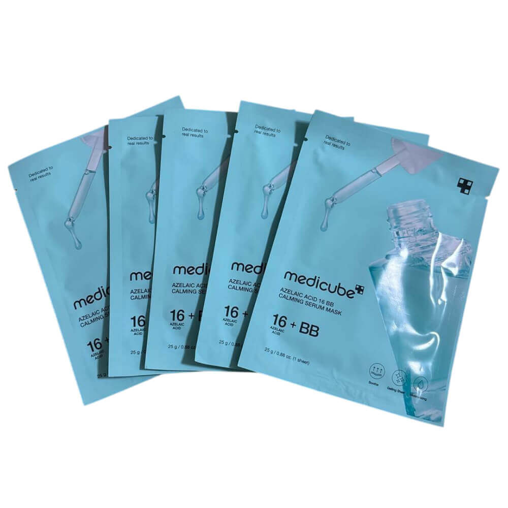 КОРОБКА Успокаивающая маска с азелаиновой кислотой medicube Azelaic Acid 16 BB Calming Serum Mask