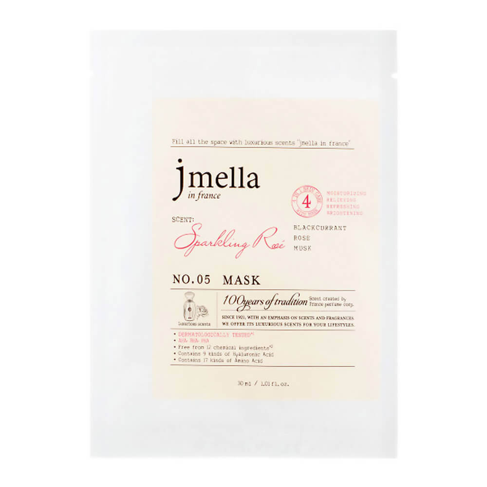 

Увлажняющая парфюмированная тканевая маска 05 Jmella In France Sparkling Rosé Mask