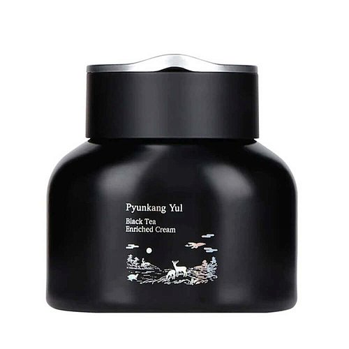 Омолаживающий питательный крем с комбучей Pyunkang Yul Black Tea Enriched Cream 