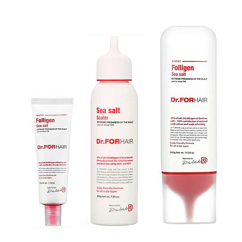 Оздоравливающий солевой скраб для кожи головы Dr.Forhair Sea Salt Scaler