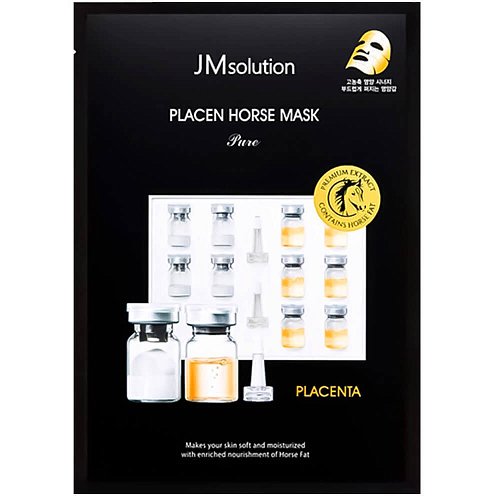 Антивозрастная плацентарная тканевая маска JMsolution Placen Horse Mask
