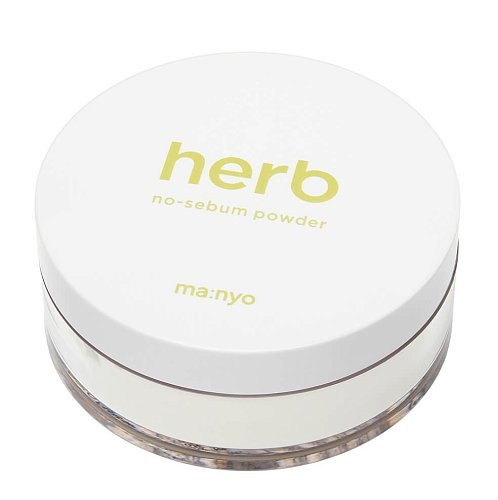 Матирующая рассыпчатая пудра с комплексом трав Manyo Herb Green No-Sebum Powder