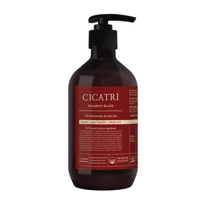 Пептидный шампунь против выпадения волос 1004 Laboratory CICATRI Shampoo Black