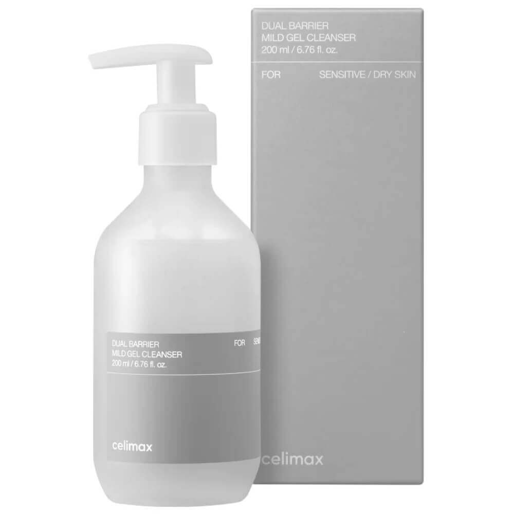 Гель-пенка для умывания с комплексом церамидов Celimax Dual Barrier Mild Gel Cleanser