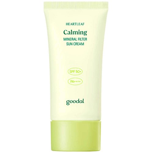 Минеральный солнцезащитный крем Goodal Heartleaf Calming Mineral Filter Sun Cream SPF50+ PA++++