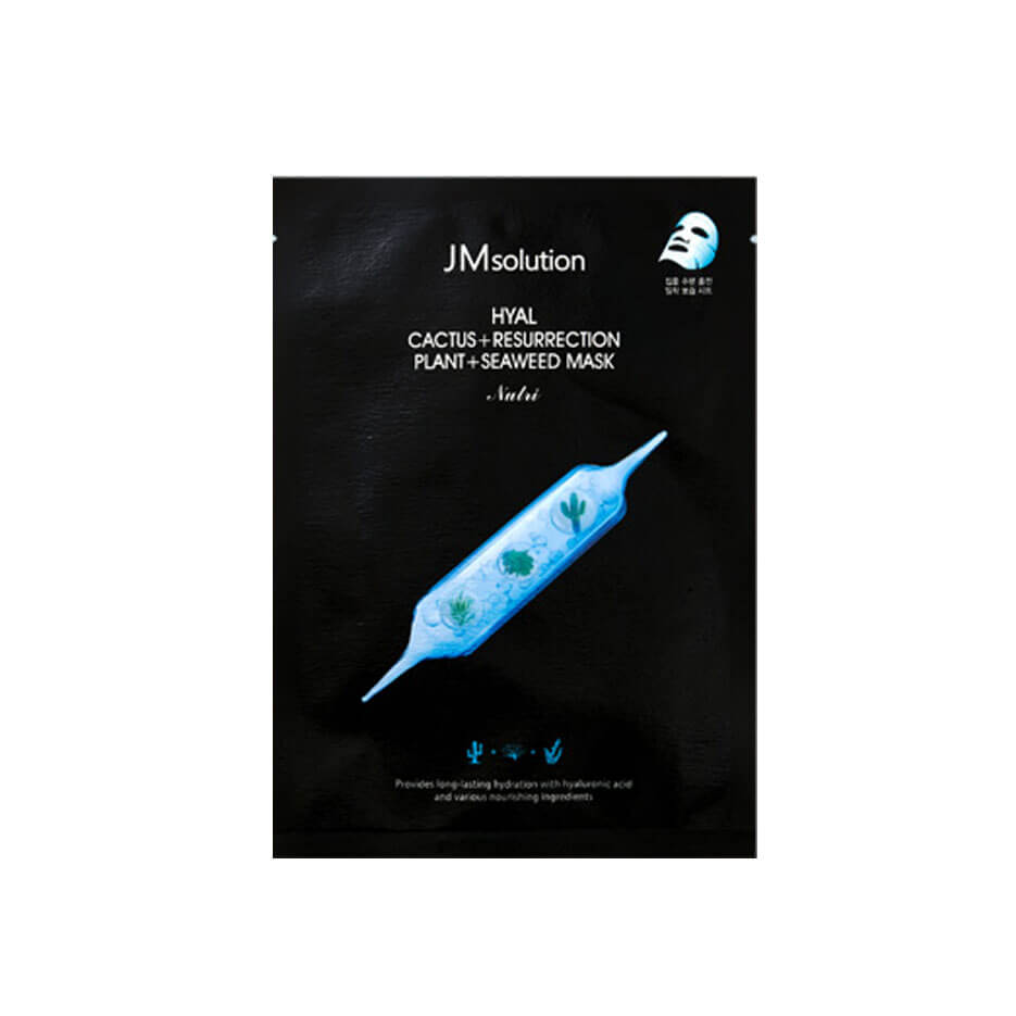 

Тканевая маска с кактусом и водорослями JMsolution Hyal Cactus + Resurrection Plant + Seaweed Mask