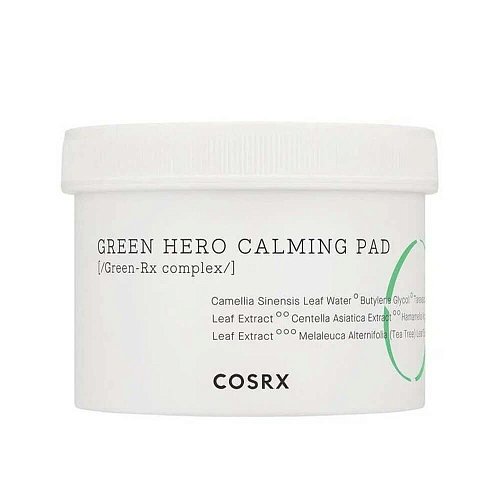 Успокаивающие пэды для чувствительной кожи COSRX Green Calming Pad