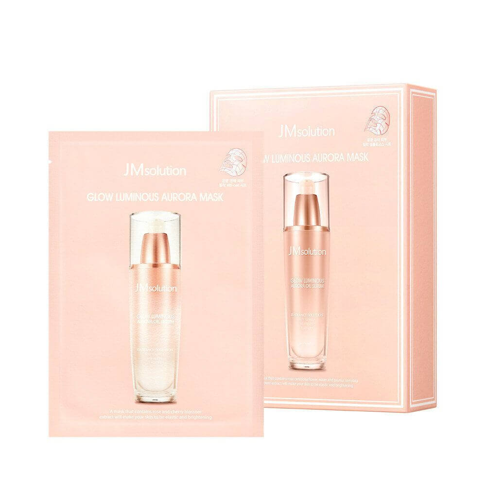 КОРОБКА Целлюлозная маска с жемчугом JMsolution Glow Luminous Aurora Mask
